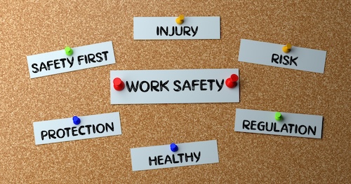 Safety terms- Injury, Safety First, Risk, Work Safety, Protection, Healthy, Regulation